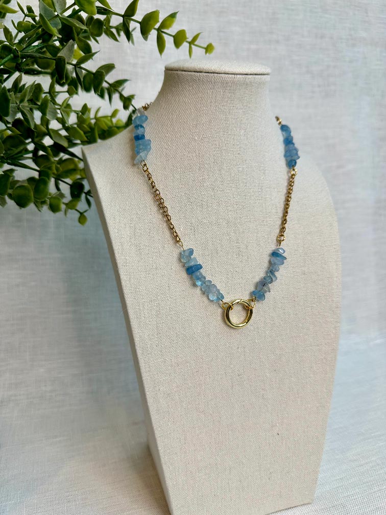 Collier Abie - Aigue Marine
