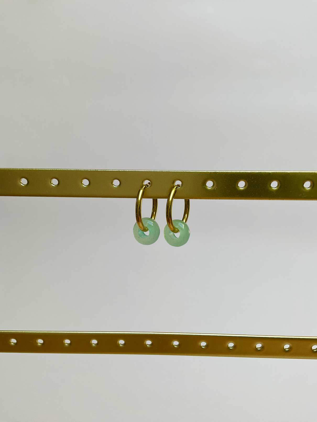 Boucles d'oreilles Dani - Larvikite