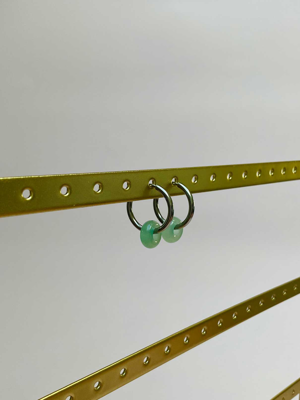 Boucles d'oreilles Dani - Agate Mousse