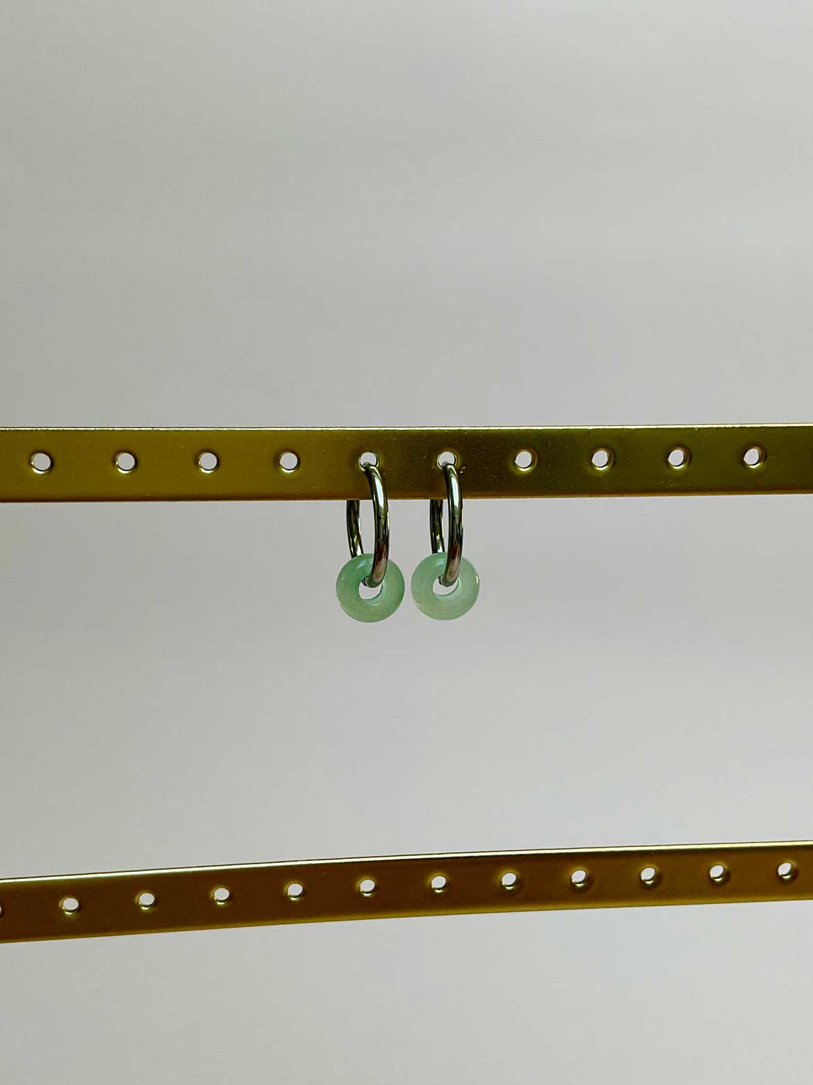 Boucles d'oreilles Dani - Agate Mousse