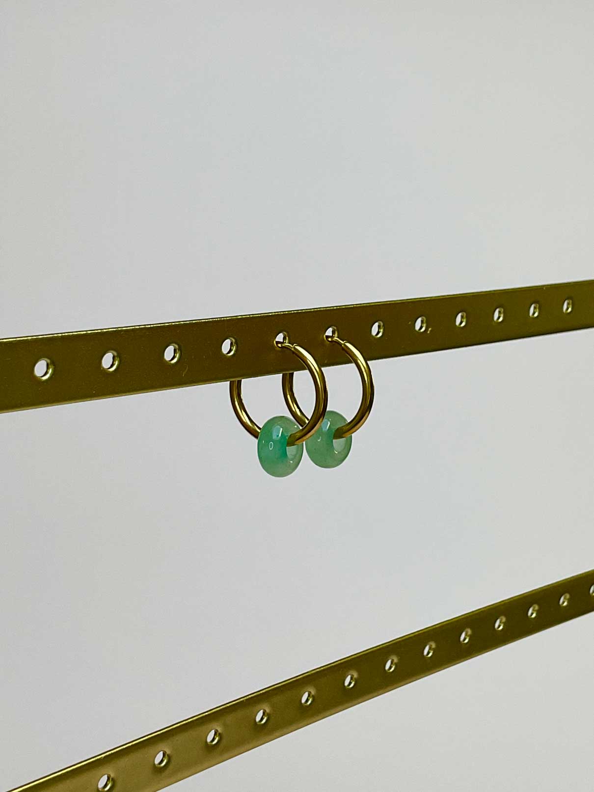 Boucles d'oreilles Dani - Agate Mousse