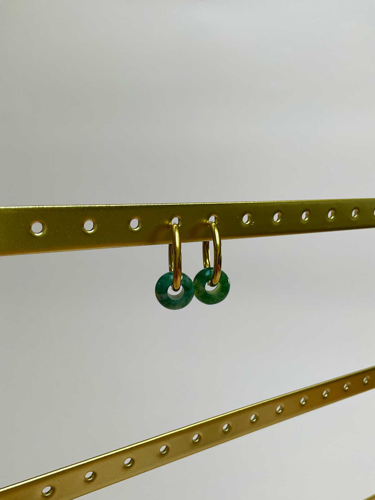 Boucles d'oreilles Dani - Agate Mousse