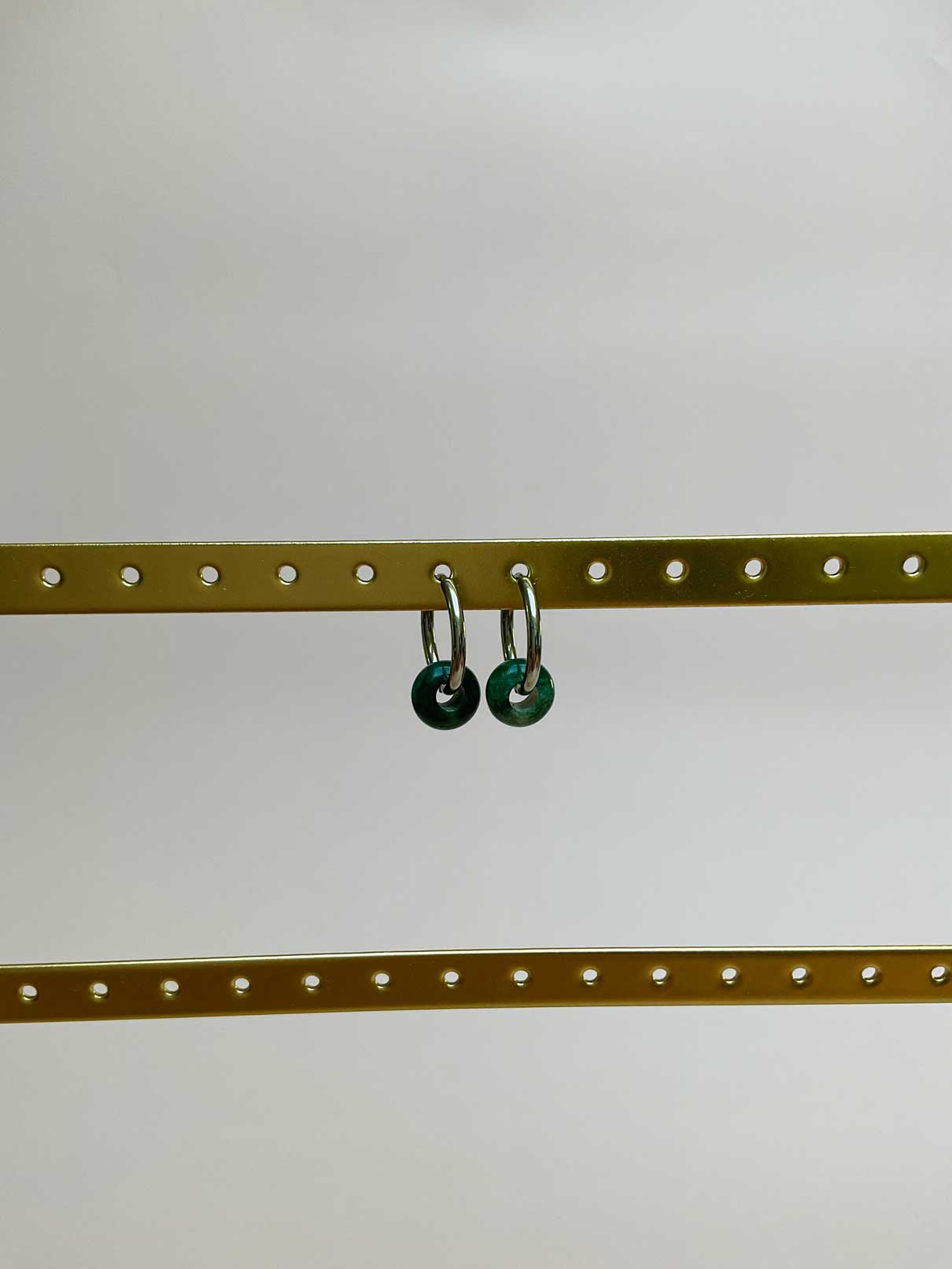 Boucles d'oreilles Dani - Agate Mousse