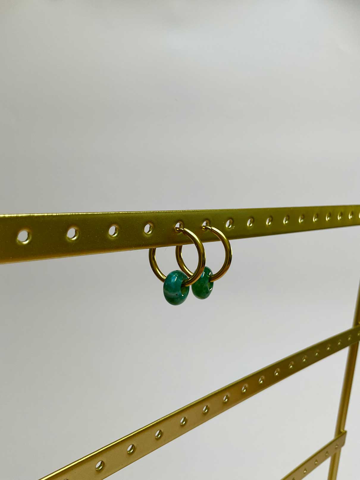 Boucles d'oreilles Dani - Agate Mousse