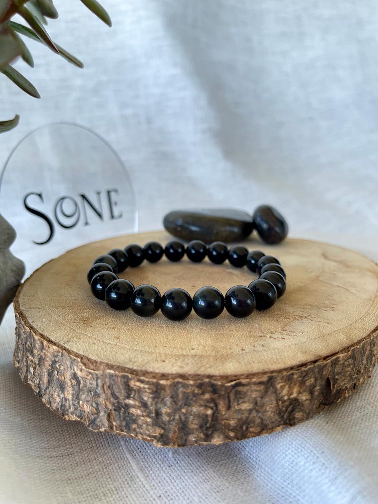 Bracelet Solo - Obsidienne