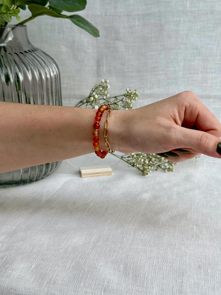 Bracelet Colyn - Cornaline