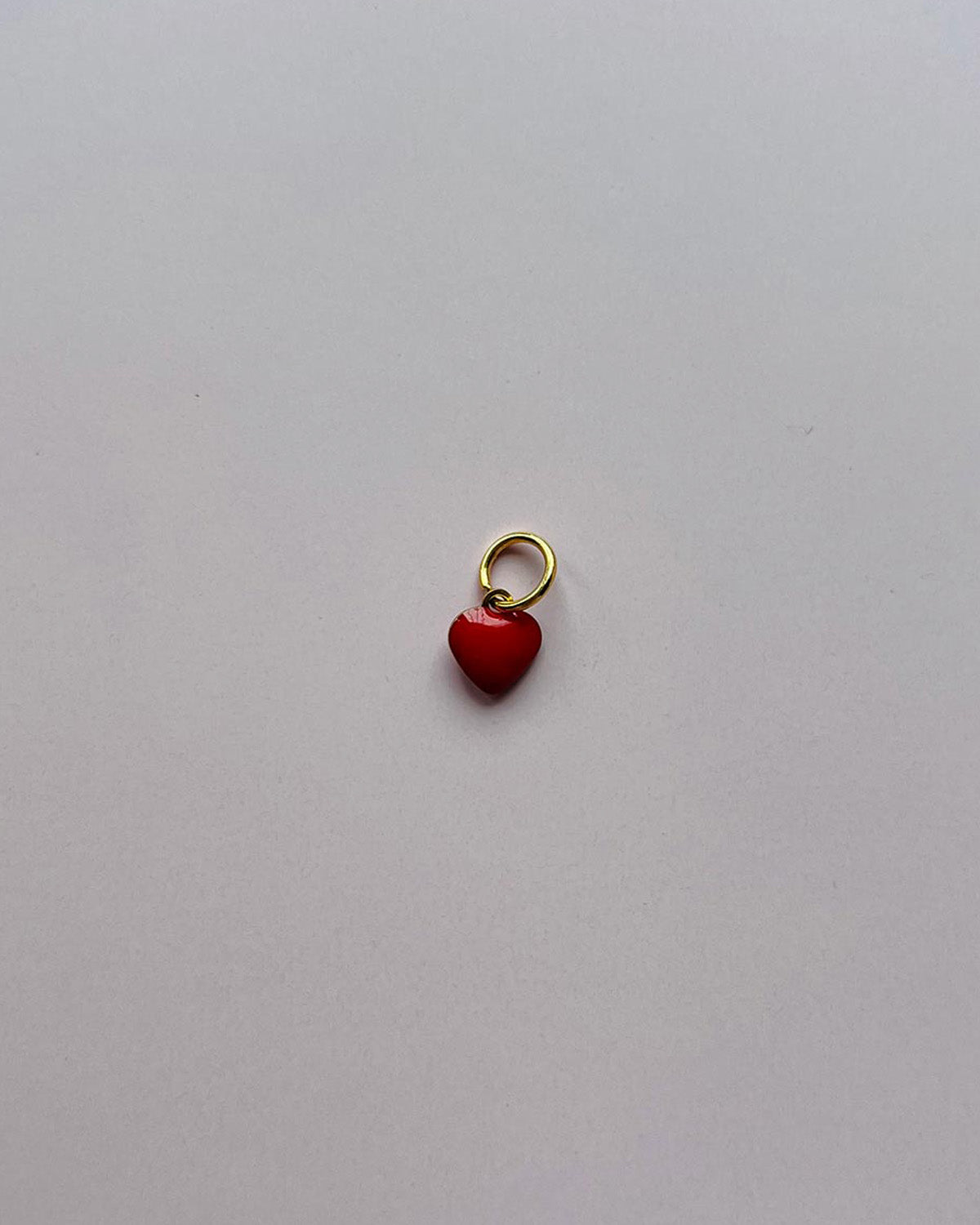 Pampille coeur rouge