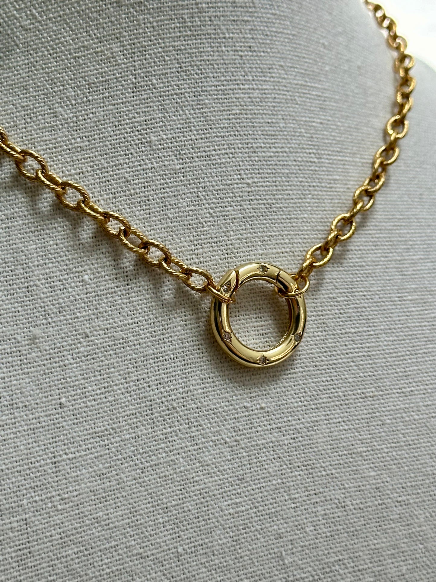 Fermoir Rond Zircon