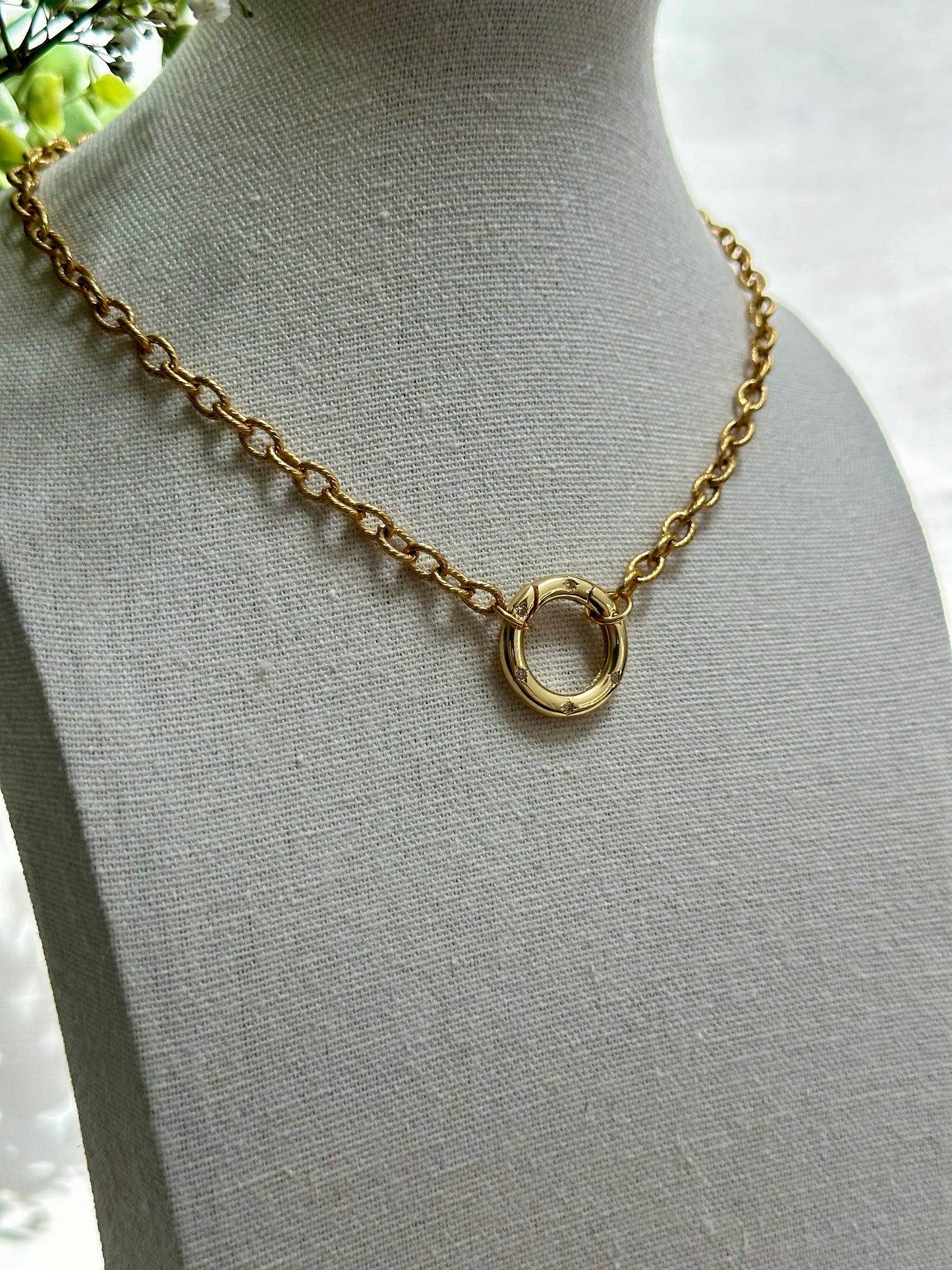 Fermoir Rond Zircon