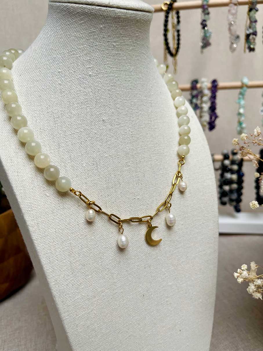 Collier Luna - Pierre de lune