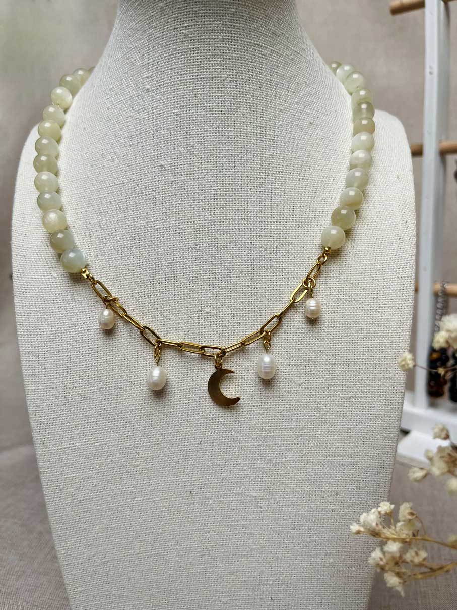 Collier Luna - Pierre de lune