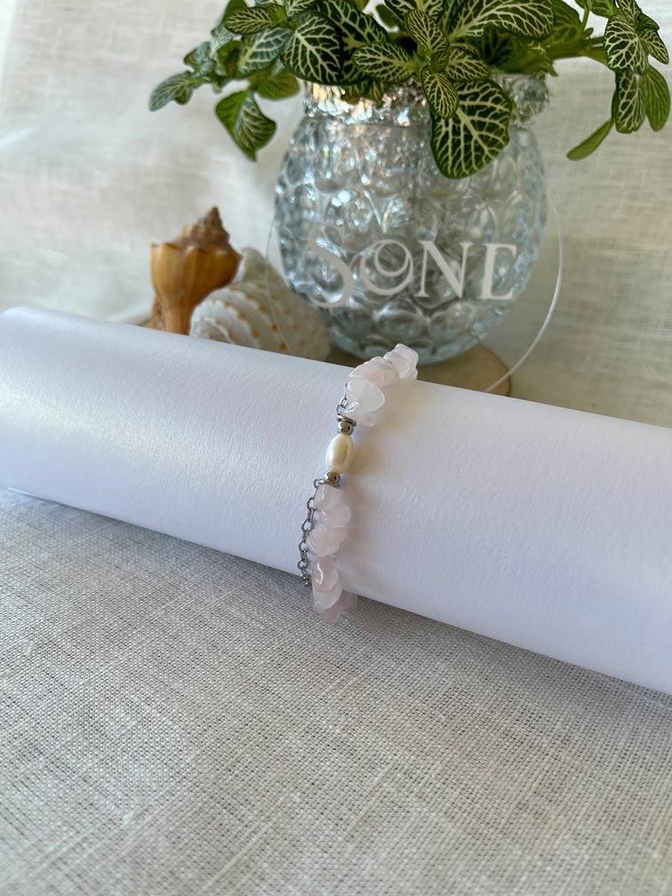 Bracelet Ella - Quartz Rose