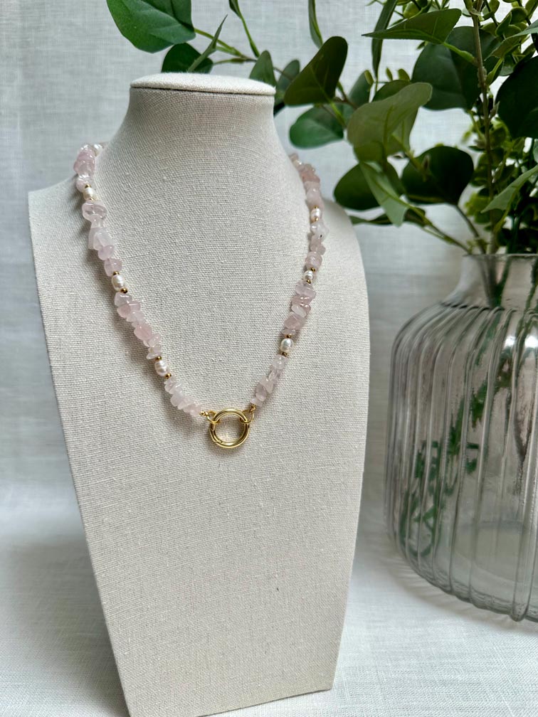 Collier Mademoiselle - Quartz Rose
