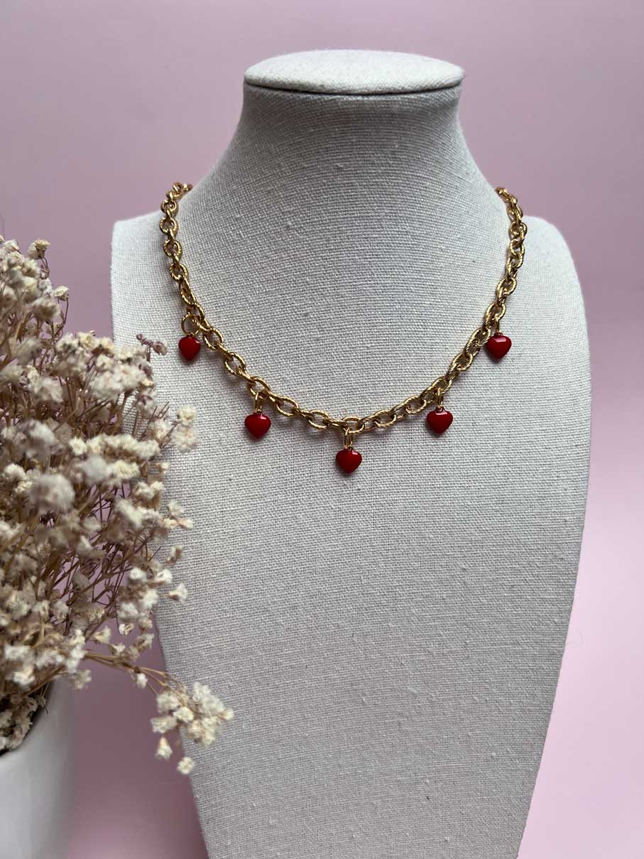Collier Charms - Mon coeur
