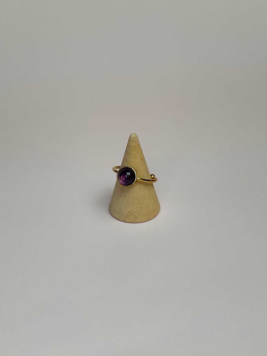 Bague Stella simple - Jade Blanc