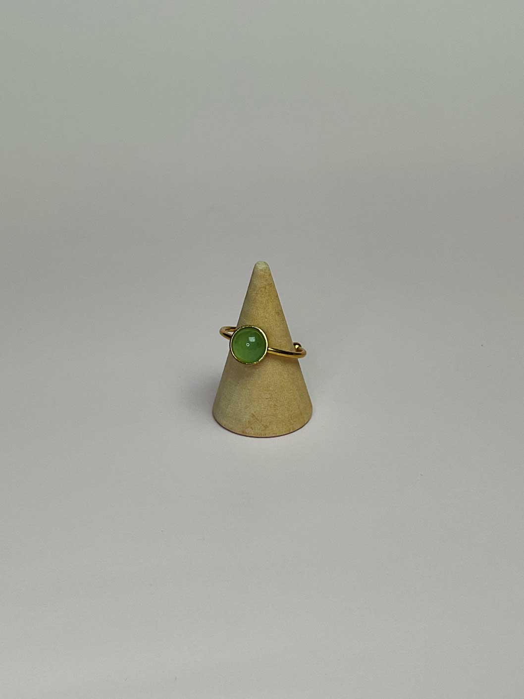 Bague Stella simple - Jade Blanc