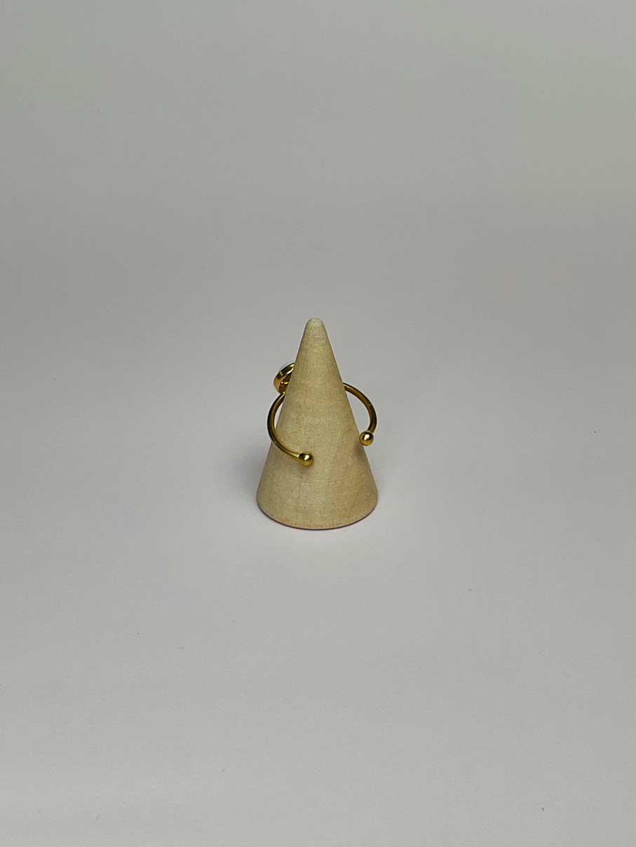 Bague Stella simple - Jade Blanc