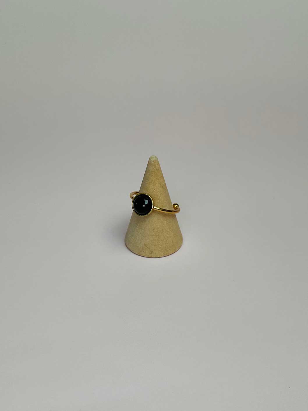 Bague Stella simple - Jade Blanc