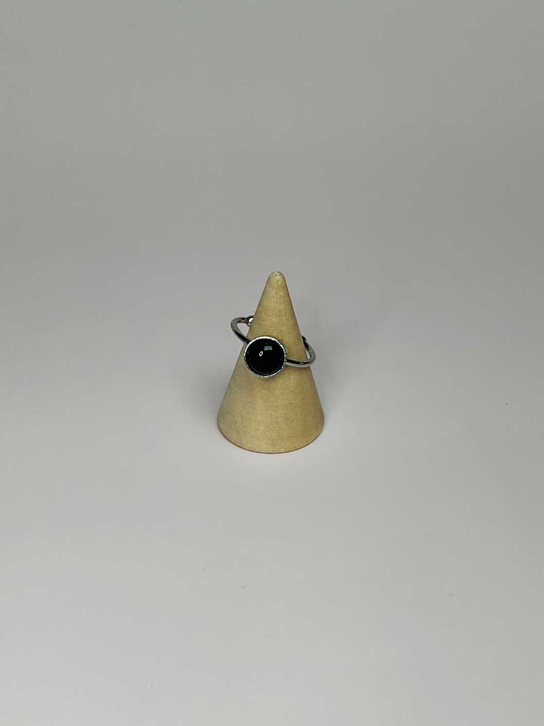 Bague Stella simple - Jade Blanc
