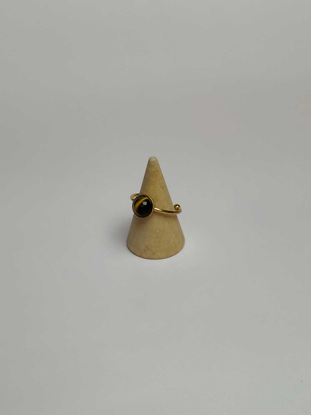 Bague Stella simple - Jade Blanc