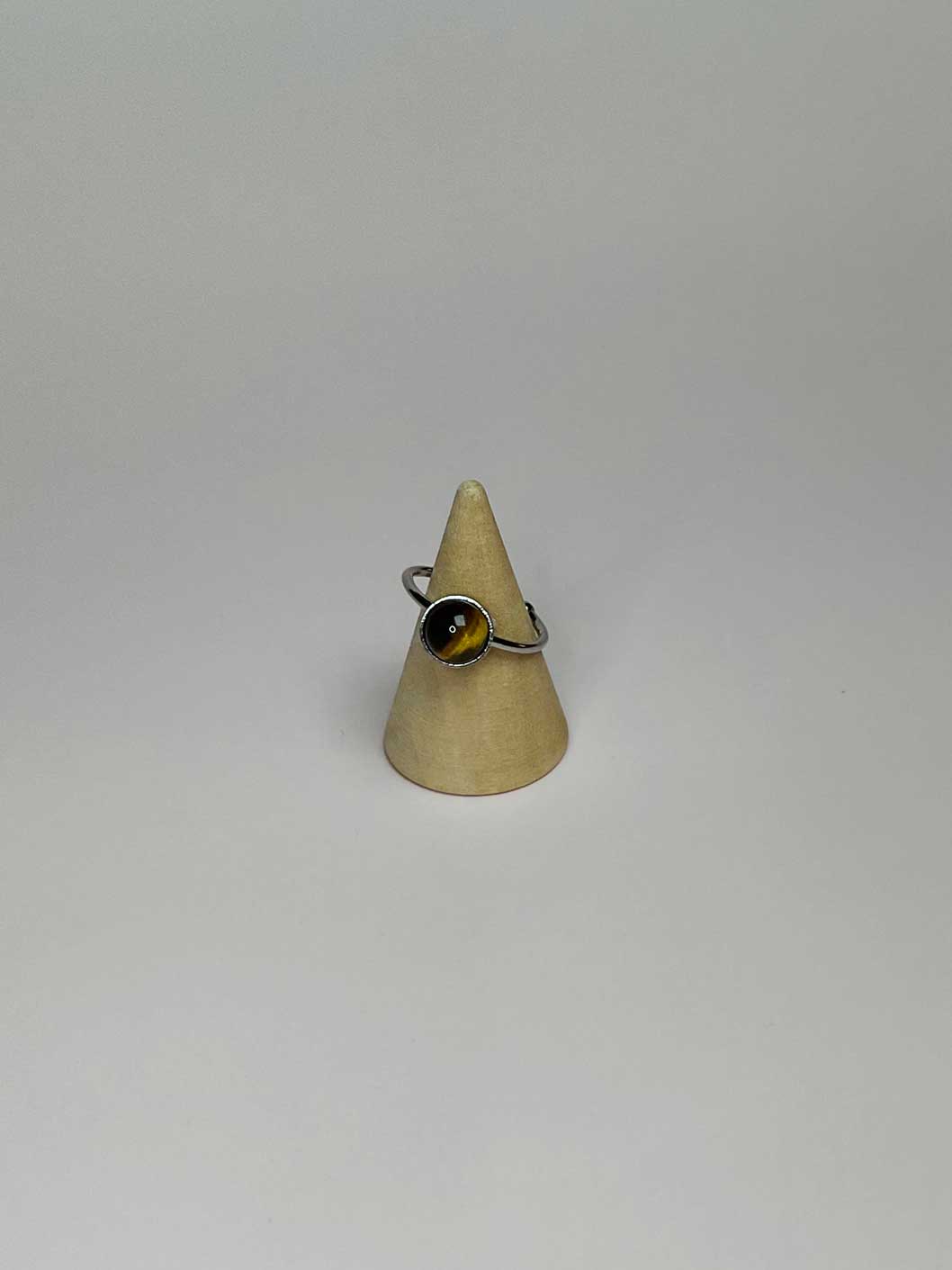 Bague Stella simple - Jade Blanc