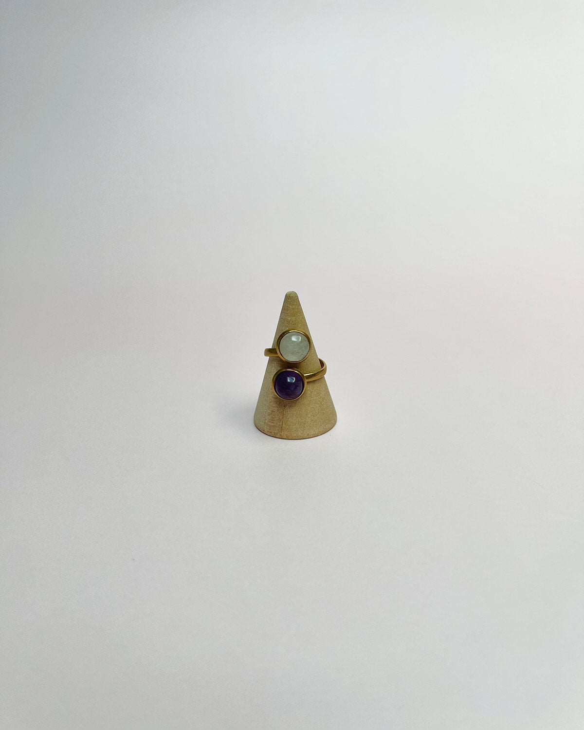 Bague Stella double - Amethyste