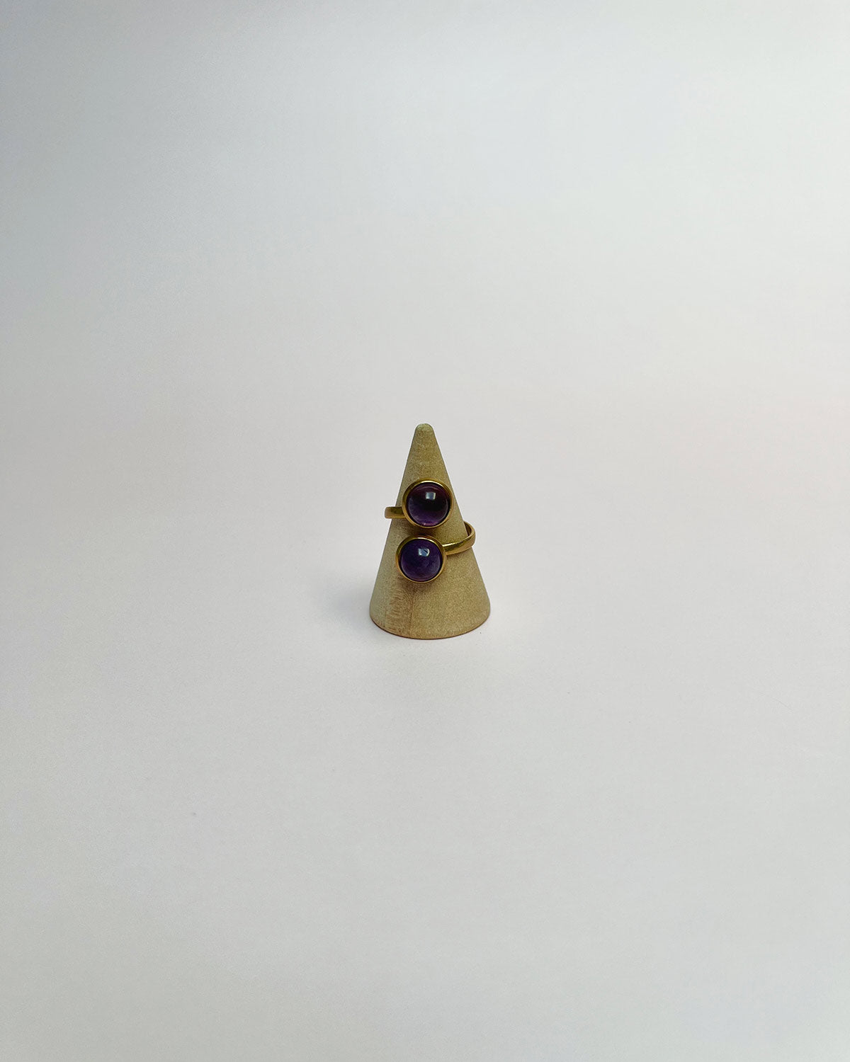 Bague Stella double - Amethyste