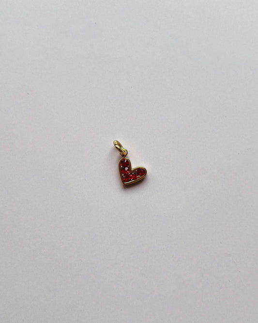 Pampille coeur strass