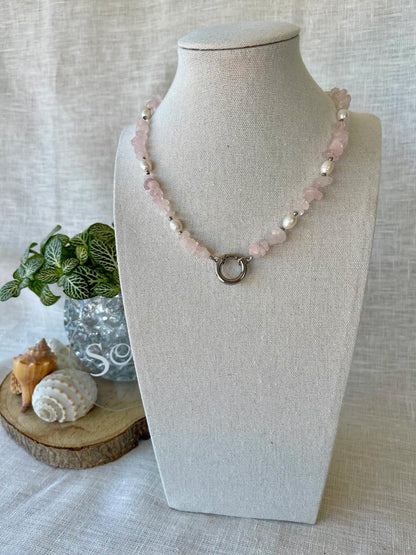 Collier Mademoiselle - Quartz Rose