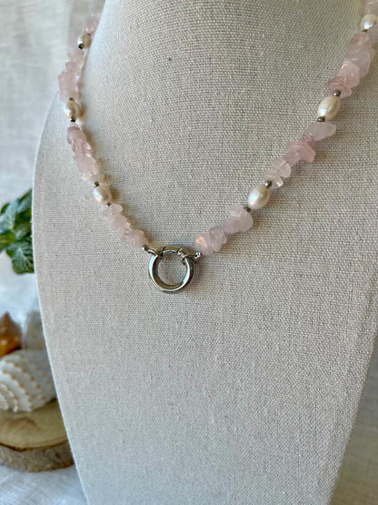 Collier Mademoiselle - Quartz Rose