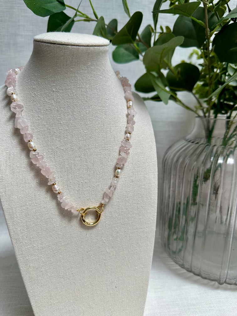 Collier Mademoiselle - Quartz Rose