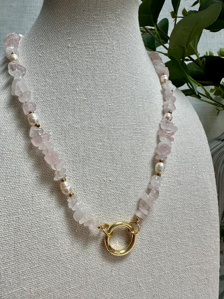 Collier Mademoiselle - Quartz Rose