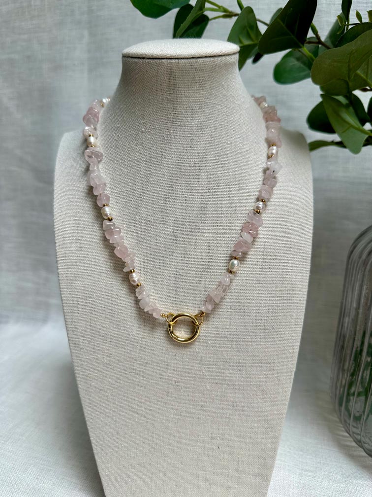 Collier Mademoiselle - Quartz Rose