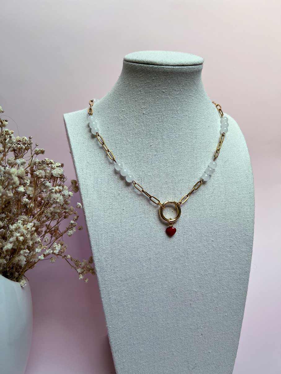 Collier Charms - Love Jade