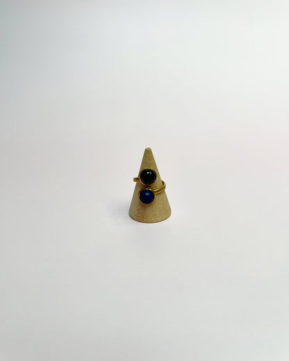 Bague Stella double - Lapis lazuli
